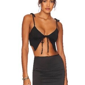 Revolve Superdown Summer Tie Front Top